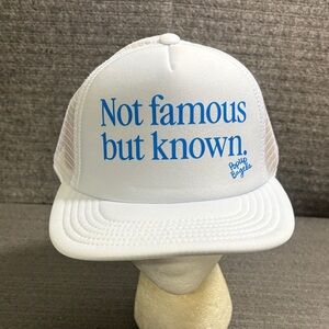 Not Famous but Known PopUp Bagels Trucker Hat Baseball Cap Snapback Unisex OSFM